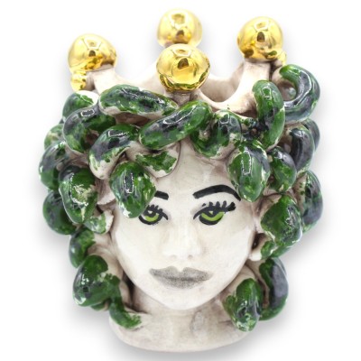 Cabeça de Medusa, figura mitológica, cerâmica de Caltagirone, altura aproximada de 11/12 cm. 2 opções de modelo (1 unidade) com