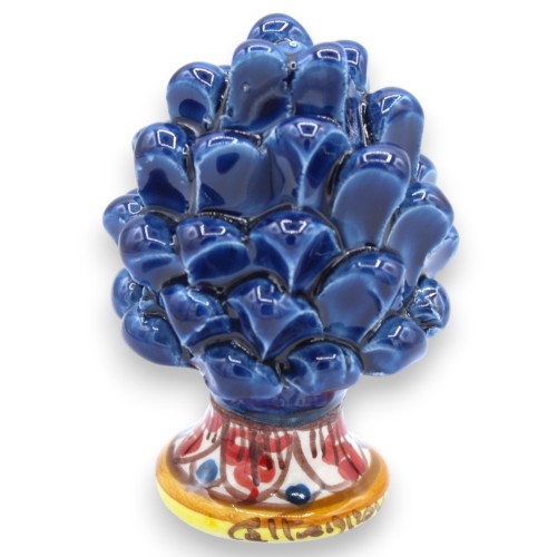 Pinha siciliana, cerâmica Caltagirone, altura 8 / 9 cm aprox. (1pc) Várias opções de cores, haste de decoração aleatória 2