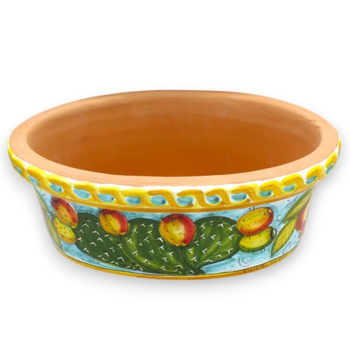 Vase ovale en céramique fine de Sicile, disponible en 2... 2