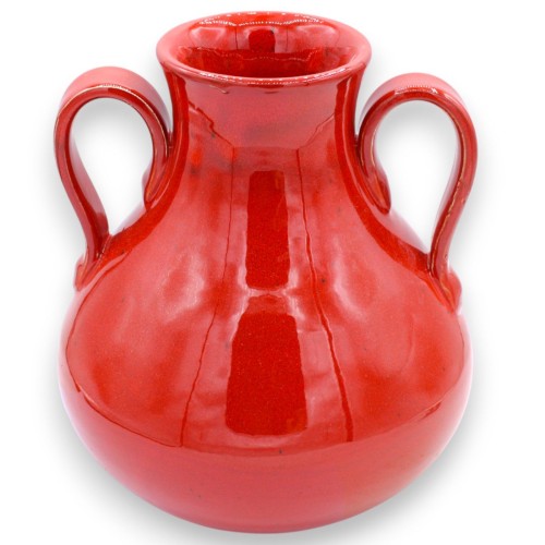 Amphora vase with handles, fine ceramic, Red - 3 size... 2