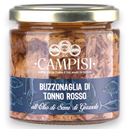 Tuńczyk czerwony sycylijski "Buzzonaglia" w kawałkach 220 g