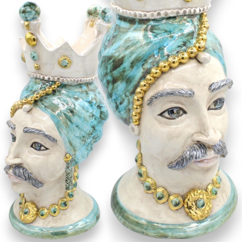 Kopf des Caltagirone-Mohren mit...