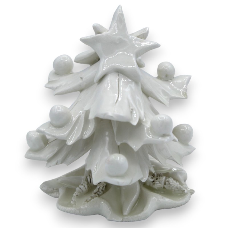 Sapin de Noël blanc, double étoile...