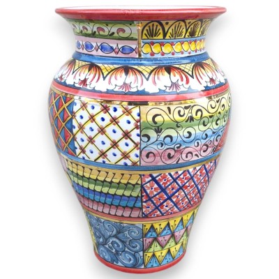 Parapluhouder uit de ÈLITE-serie, h 50 x Ø 35 cm, ca. Gemaakt van keramiek uit Caltagirone, geëmailleerd met 24-karaats puur gou