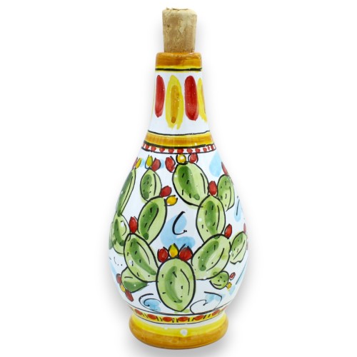 Butelka na oliwę lub limoncello, ceramika Caltagirone,... 2