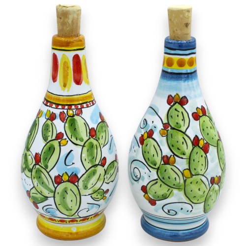 Bottle for Oil or Limoncello, Caltagirone ceramic, h 20...