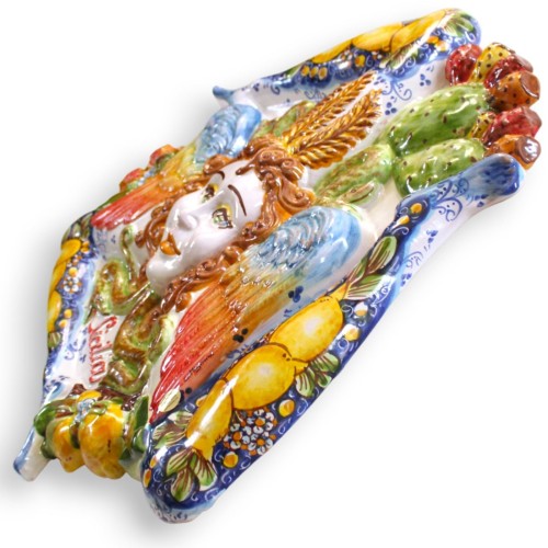 Trinacria Gigante in ceramica Caltagirone h 62 cm ca.... 2