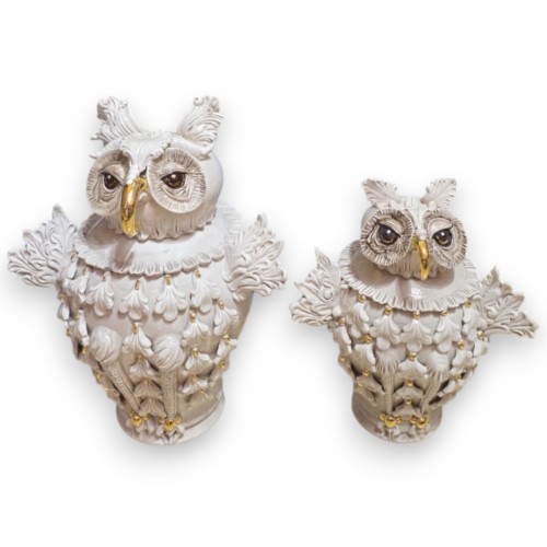 Owl Vase Secret Holder, Caltagirone ceramic, two size...