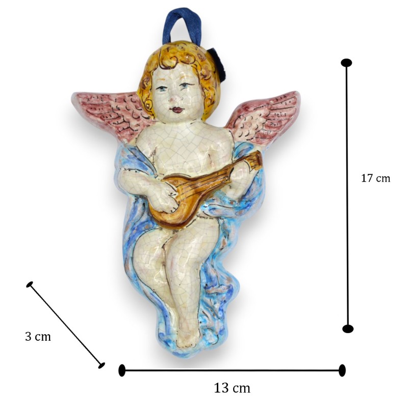 Hanging Putto Angel, fine Sicilian...
