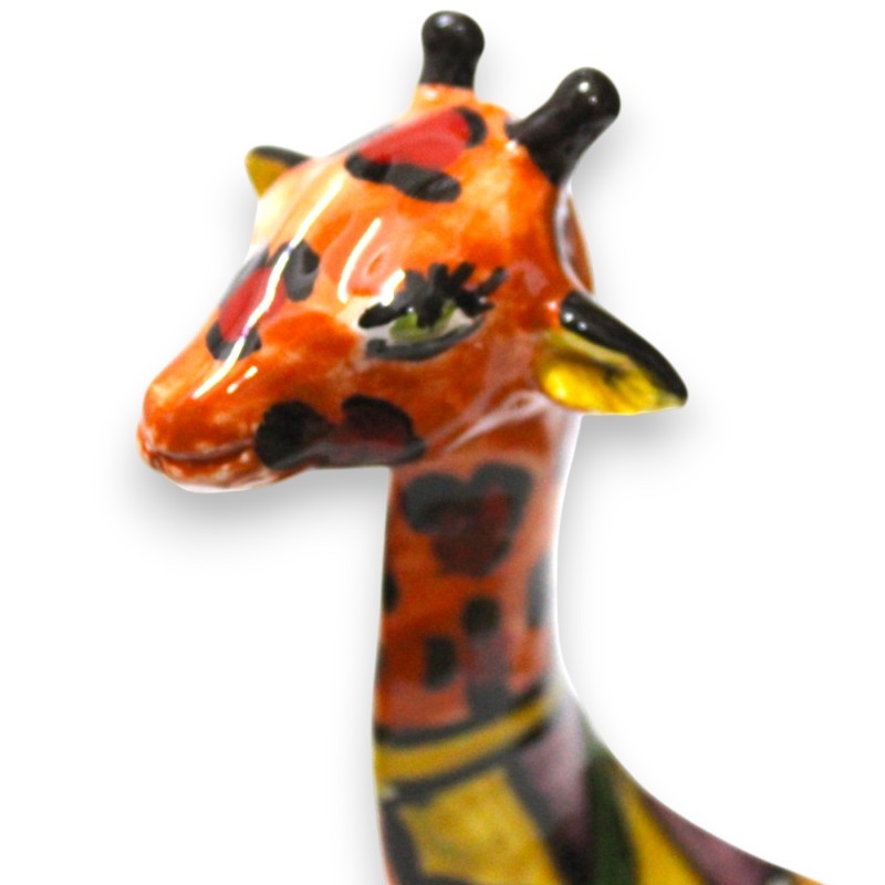 Girafa sentada, cerâmica Caltagirone,...