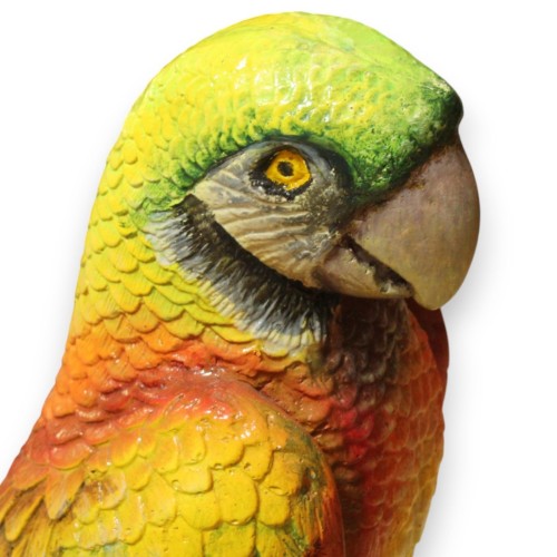 Parrot on a Trunk, 100% Handcrafted, approx. 85 x 25 x 35... 2