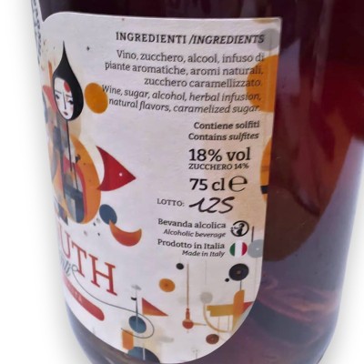 Vermouth - Vin aromatisé, 100 % sicilien, 18 % vol. - 750 ml