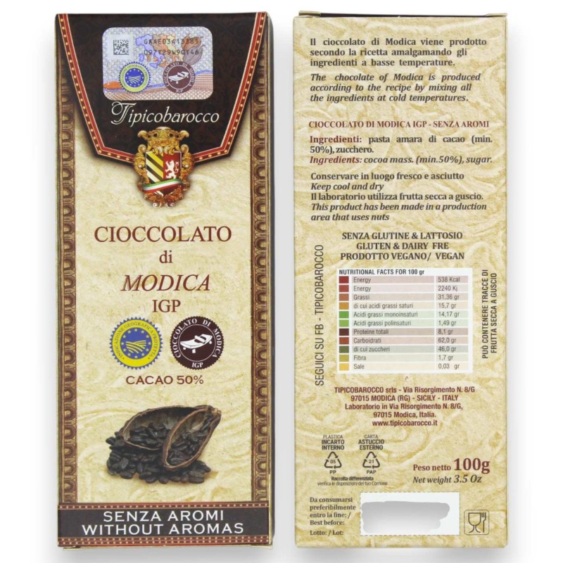 100% czekolada rzemieślnicza Modica,...