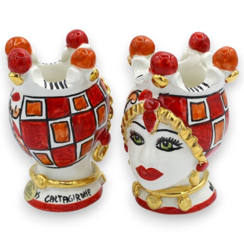 Testa di Moro Caltagirone h 12 cm ca.(Coppia) Serie ÉLITE... 2