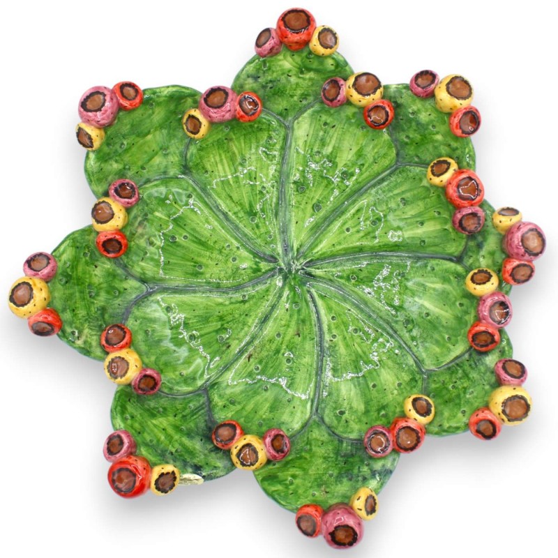 Centerpiece with prickly pear blades,...