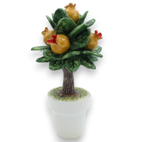 Pomegranate Tree in a Pot, Caltagirone Ceramic - Two Size... 2