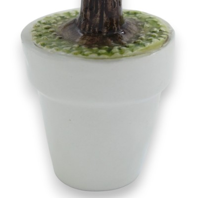 Drzewo granatu w doniczce, ceramika Caltagirone – dwie opcje rozmiarów (1 sztuka)
