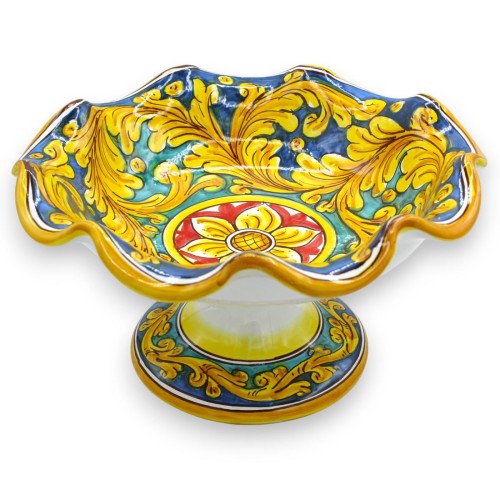 Ceramiczna misa na owoce Caltagirone, element centralny,...