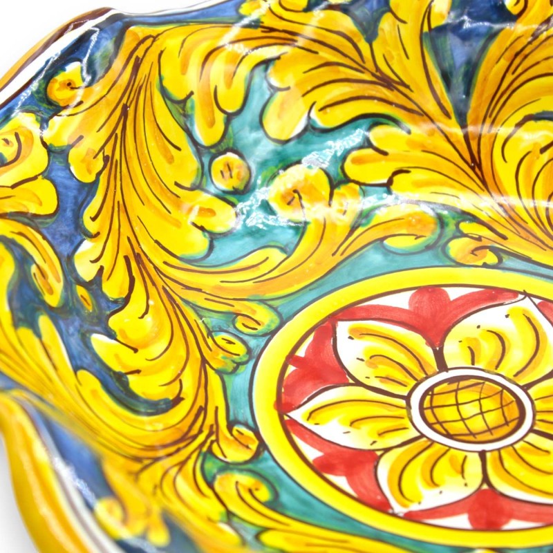 Caltagirone ceramic fruit bowl...
