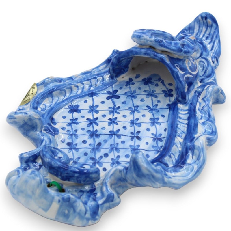 Sicilian ceramic holy water stoup, h...