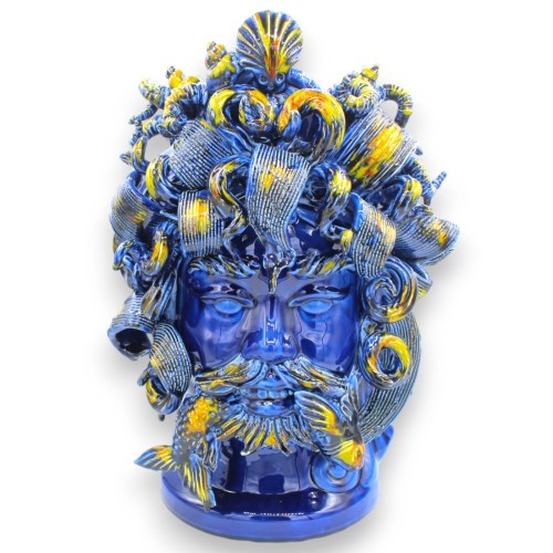 Collectie "Siciliaanse mythen" (1 stuk) h 40 x 27 cm ca. Siciliaans keramiek, Triton- of Neptunusmodel, derde baksel
