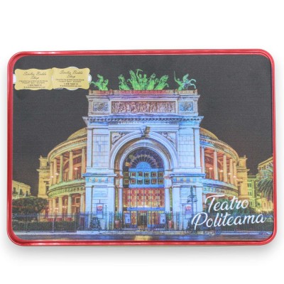 Scatola Regalo in Latta, con Prodotti Tipici Siciliani - "Teatro Politeama"