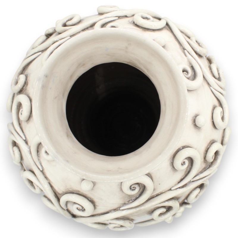 Vase with decorative floral...