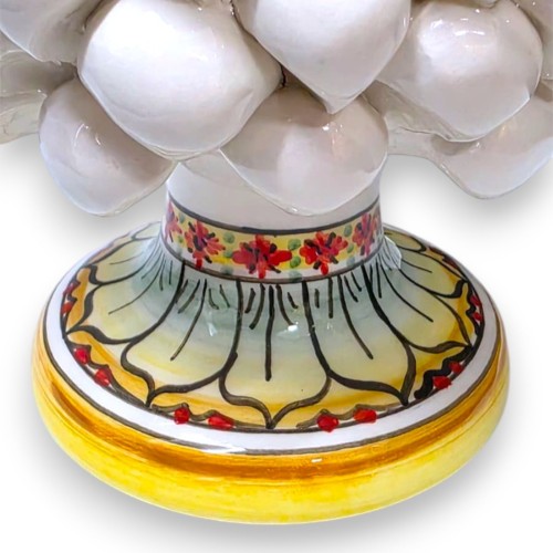 Sicilian Pine Cone Ceramic Caltagirone, White, two sizes... 2