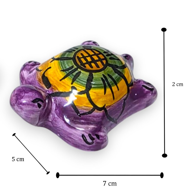 Turtle in fine Sicilian ceramic, L 7...