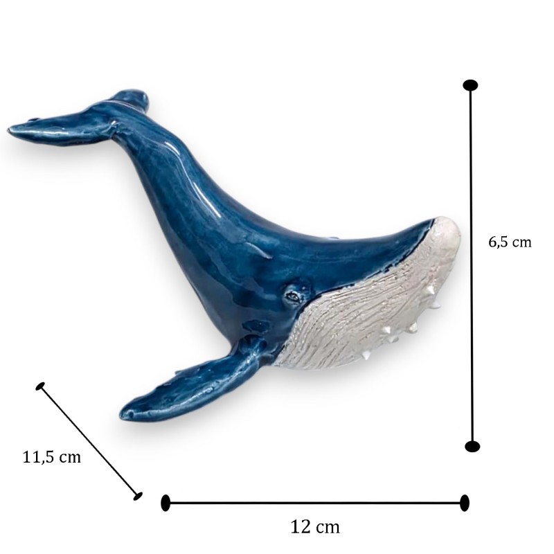 Blue Whale, freestanding, in fine...