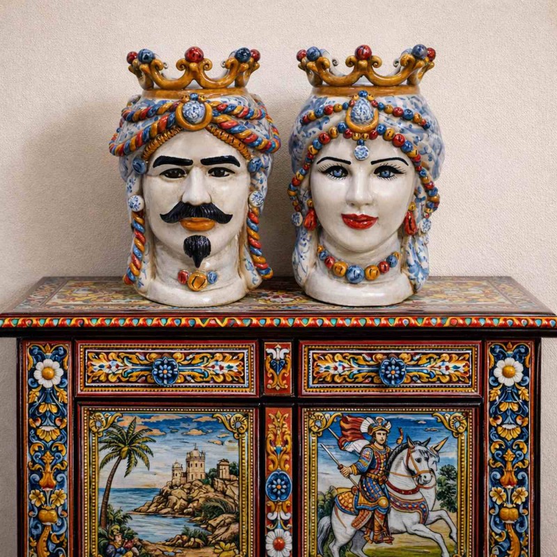 Cabezas moriscas sicilianas, aprox....