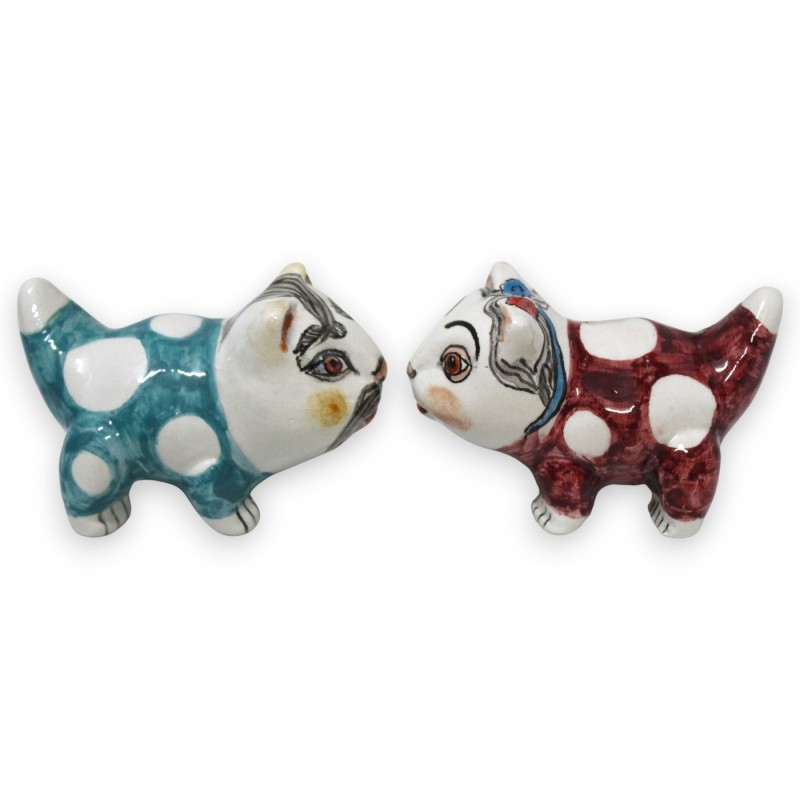 Katzenpaar aus feiner sizilianischer...