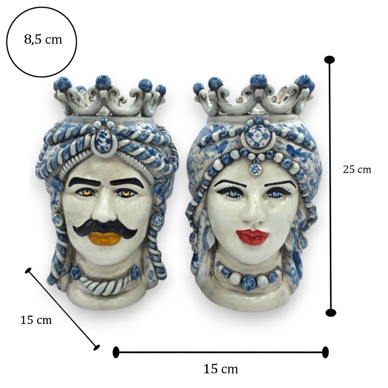 Cabezas moriscas sicilianas (par),...