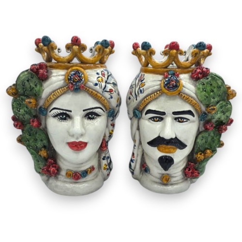 Caltagirone keramik morhuvud, ca 25 cm högt (1 enhet) med...