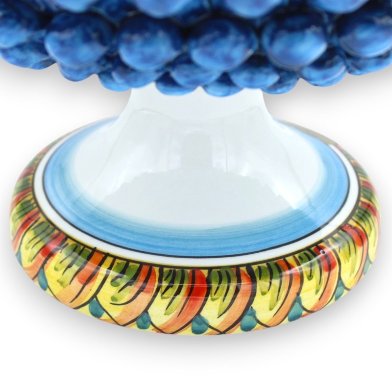 Caltagirone ceramic pine cone stand,...