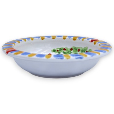Posacenere in pregiata ceramica Siciliana, Ø 15 x h 4 cm ca. decoro Bucolico