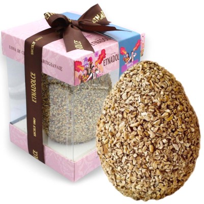 100% HANTVERKET påskägg med mörk choklad och hasselnötter, 500 gr.