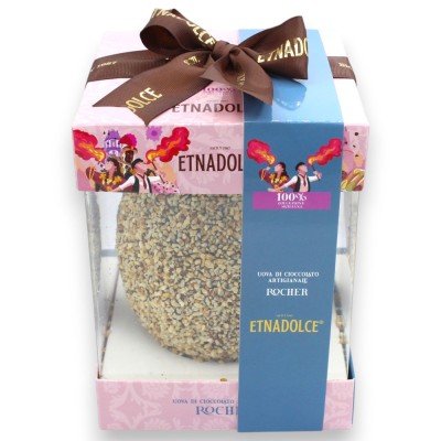 100% ARTISAN Easter Egg with Dark Chocolate and Hazelnuts, 500 gr.