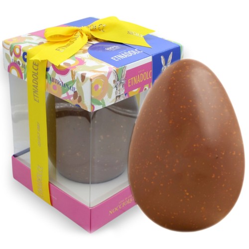 100% ARTISAN Paasei 350 gr. Melkchocolade en hazelnoten