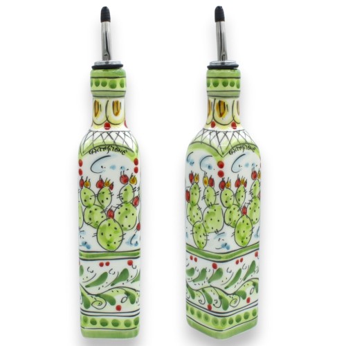Caltagirone keramisk oljeflaska, h 30 (med dispenser) x 6... 2