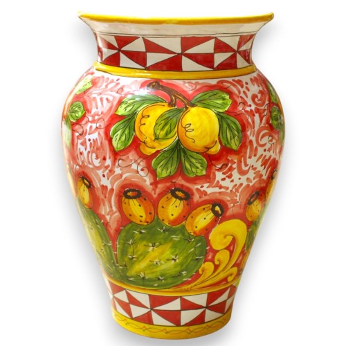Vaso porta-guarda-chuvas em cerâmica siciliana -...
