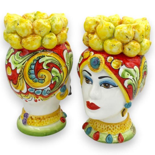 Cabeças mouras sicilianas (par), aproximadamente 22 cm de... 2
