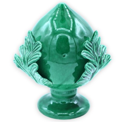 Pumo in fine ceramic, green color, with three size options - (1pc)