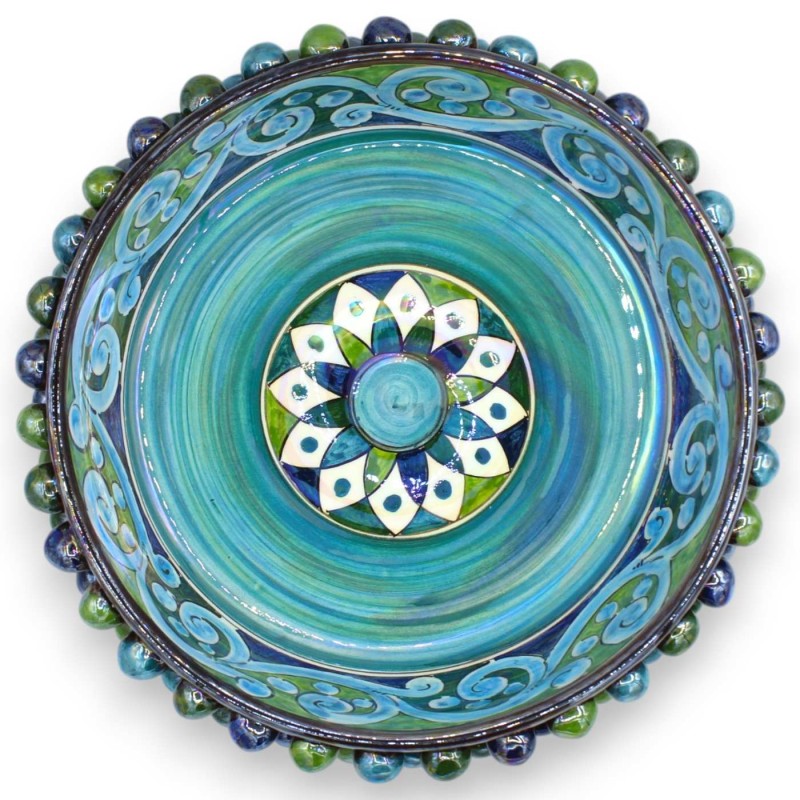 Pinecone bowl, Caltagirone ceramic, Ø...