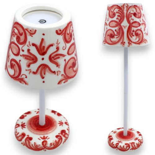 Uppladdningsbar bordslampa, med Caltagirone keramisk bas... 2