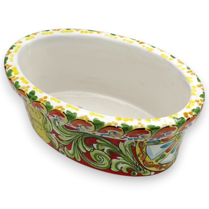 Oval vas, Caltagirone keramik, ca 34...
