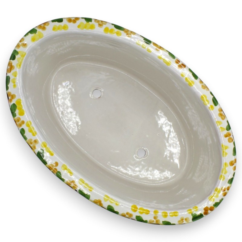 Oval vas, Caltagirone keramik, ca 34...