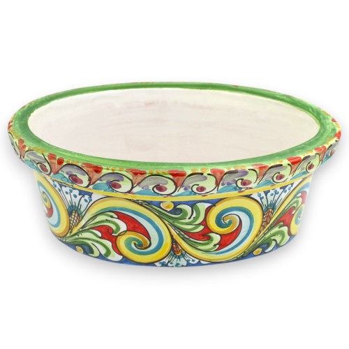 Cassetta vaso ovale, Ceramica Caltagirone L 33 x 22 x 14...