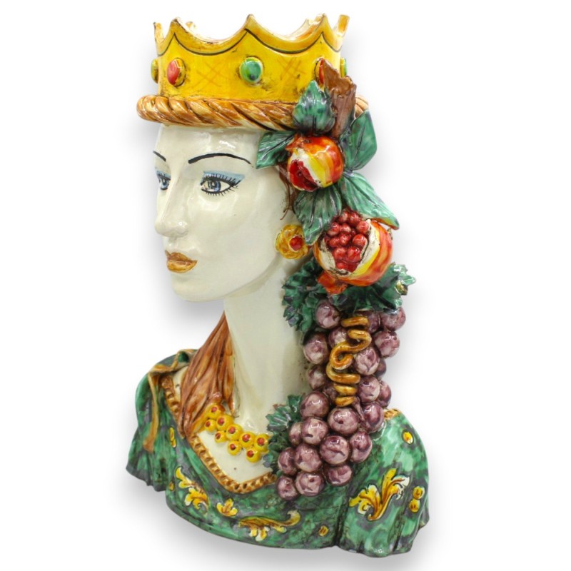Buste de femme au long cou, céramique...