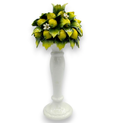 Candeliere in pregiata Ceramica, h 38 x 16 cm ca. Con...